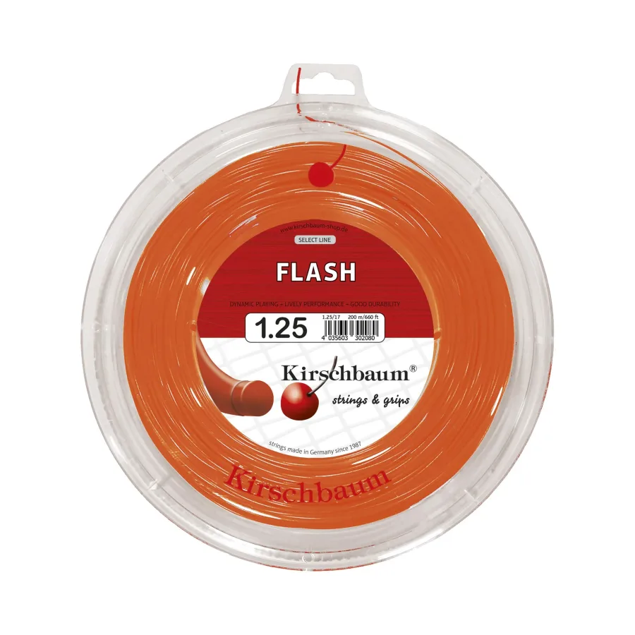 Kirschbaum Flash Saitenrolle 200m-Orange