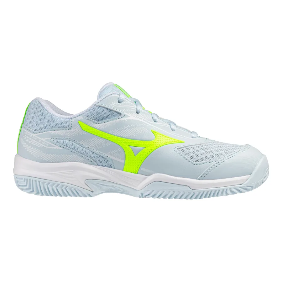 Mizuno Break Shot 5 Allcourtschuh Damen-weiß, neongelb