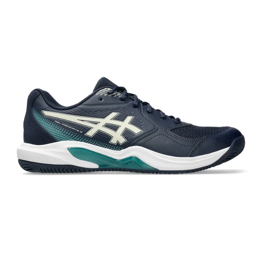 ASICS Gel-Dedicate 9 Sandplatzschuh Herren - dunkelblau, weiß