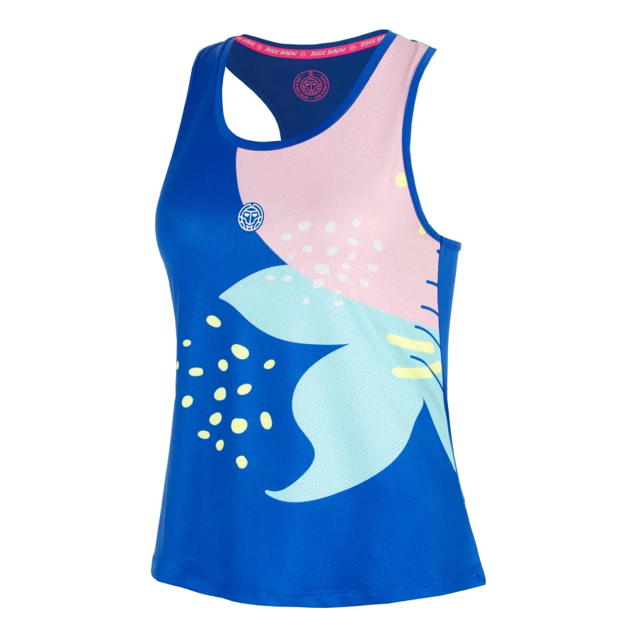 BIDI BADU Hey Laguna Racerback Tank-Top Damen-blau, mehrfarbig