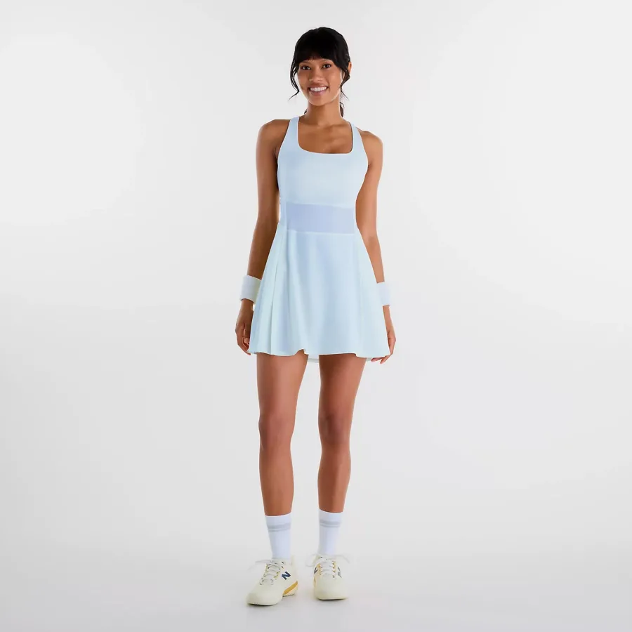 New Balance Tournament Kleid Damen - hellblau
