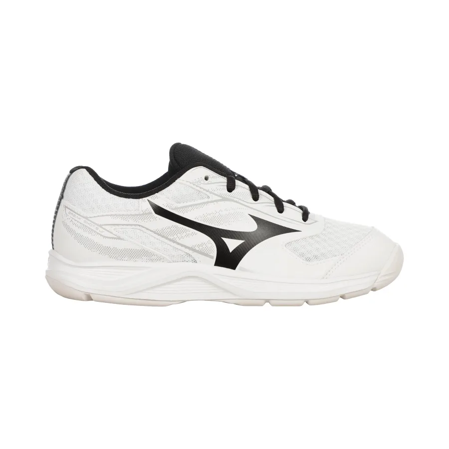 Mizuno Break Shot 5 Teppichschuh Kinder - weiß, schwarz