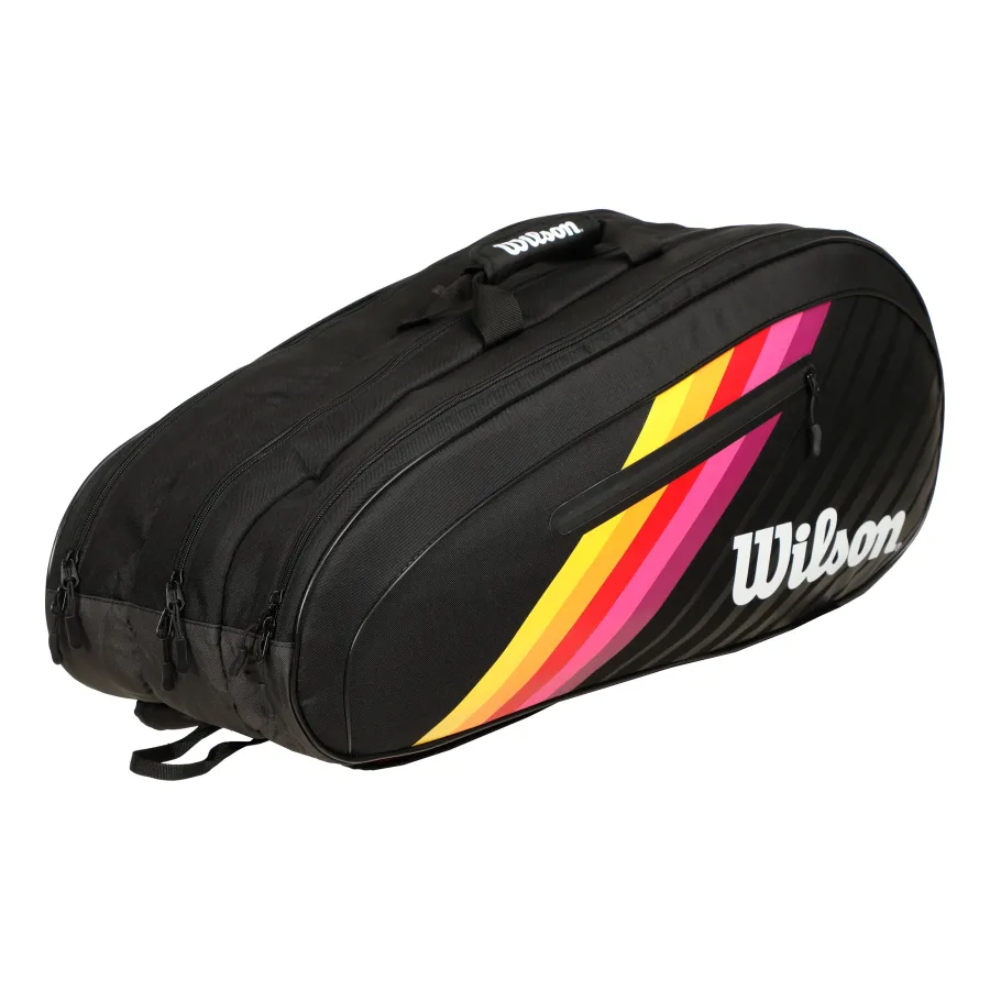 Wilson Wilson Team VHS Schlägertasche 12er - Schwarz, Mehrfarbig