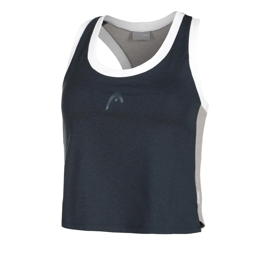 HEAD Play Crop Tank-Top Damen-Dunkelblau,Weiß