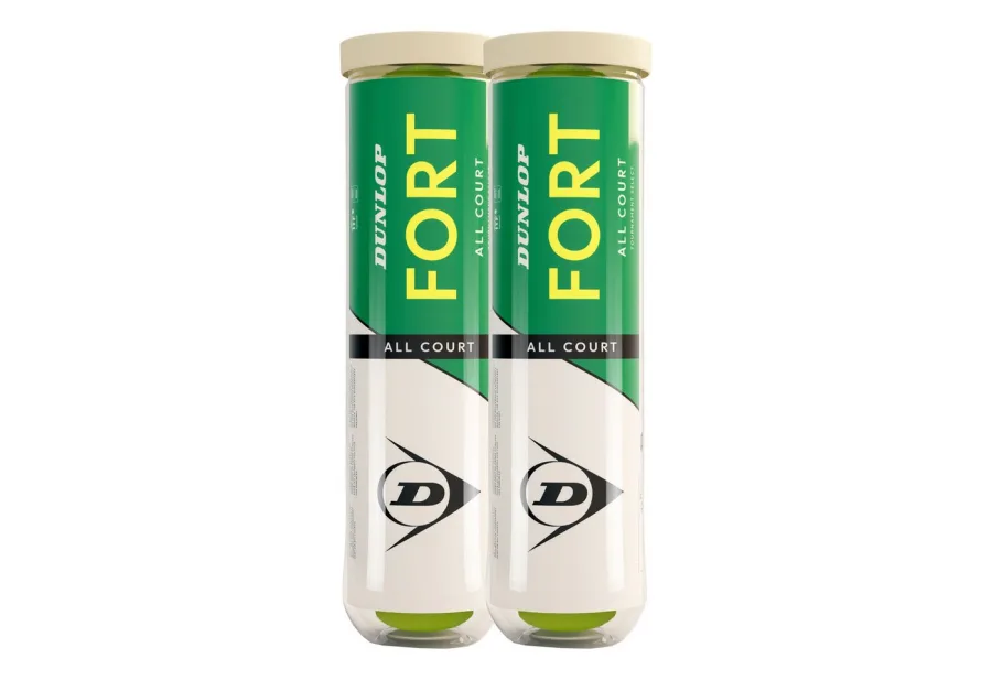 Dunlop Dunlop Tennisball Fort All Court - 4 Tennisbälle - Innendruckball - (2x 4er Dose)