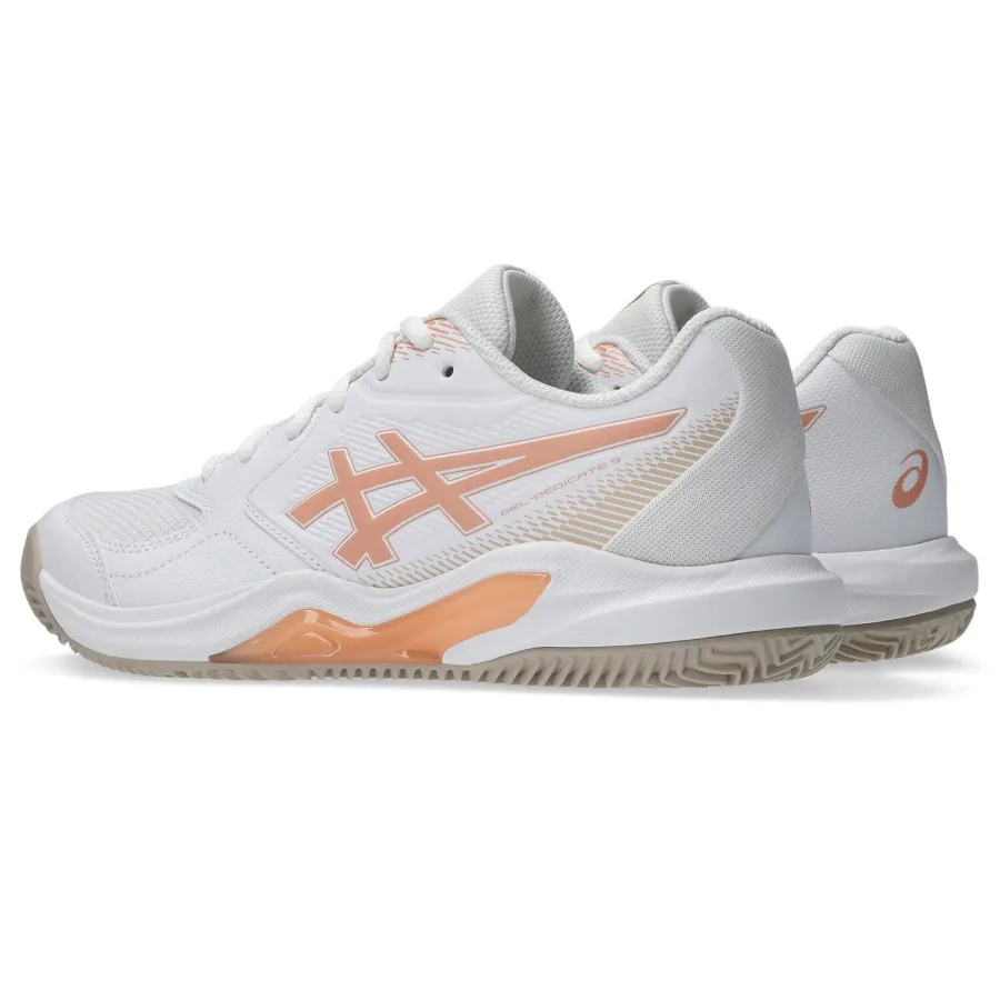 ASICS ASICS Gel Dedicate 9 W CLAY - White/Cantaloupe