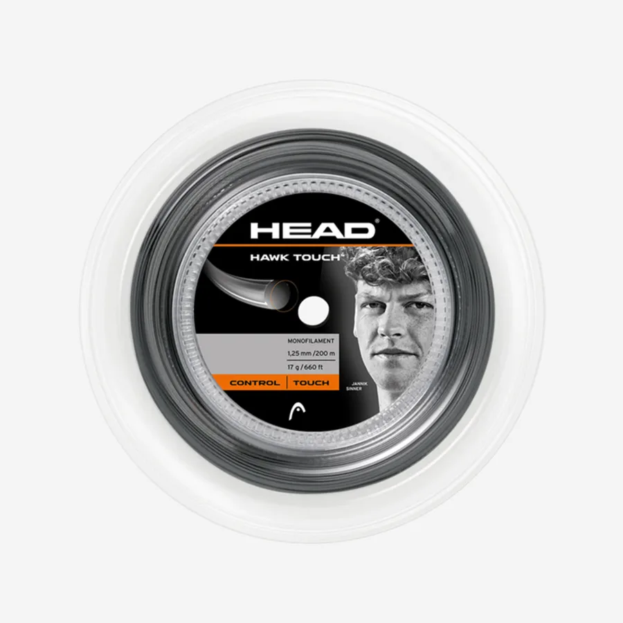 HEAD Monofaser Tennissaite 1,25 mm - Hawk Touch 200 m Rolle anthrazit
