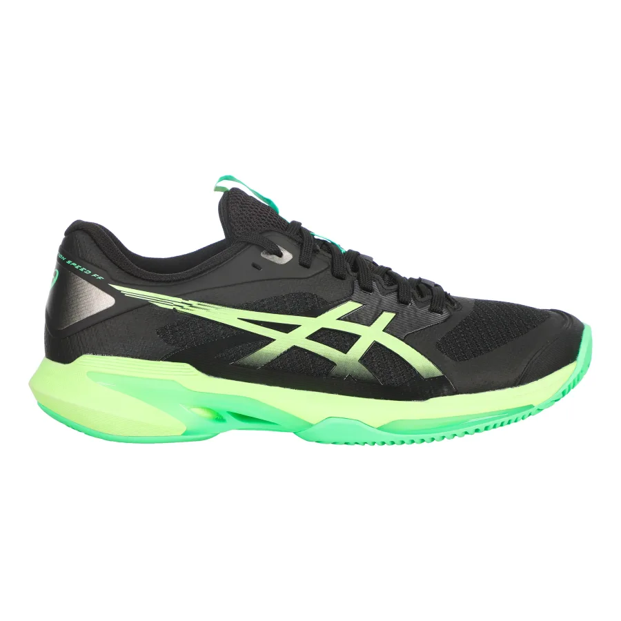 ASICS Solution Speed FF 4 Sandplatzschuh Herren - schwarz, neongrün