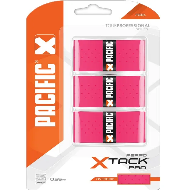 Pacific Pacific - X Tack PRO Perfo 0,55mm Griffbänder 3er Pack pink