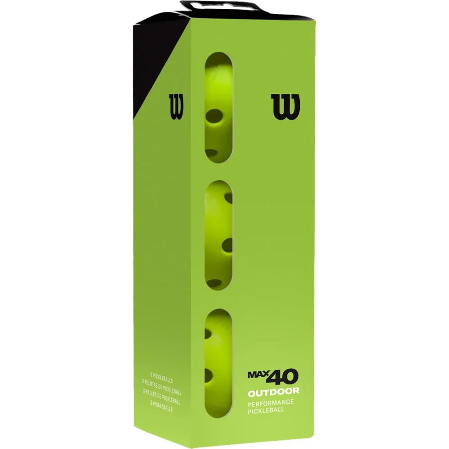 Wilson Wilson - MAX 40 Outdoor Pickle Ball 3er Pack grün