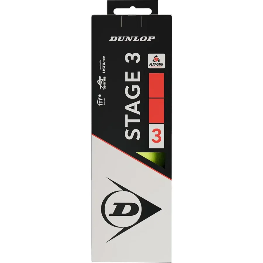 Dunlop Dunlop - Stage 3 Red 3er Box Tennisbälle
