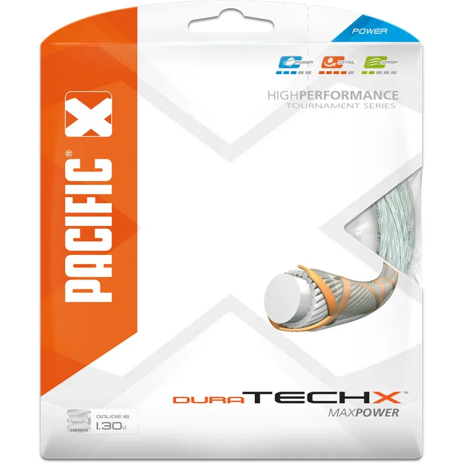 Pacific Pacific - Dura Tech X 1,30mm/16 12,20m Tennissaite weiß
