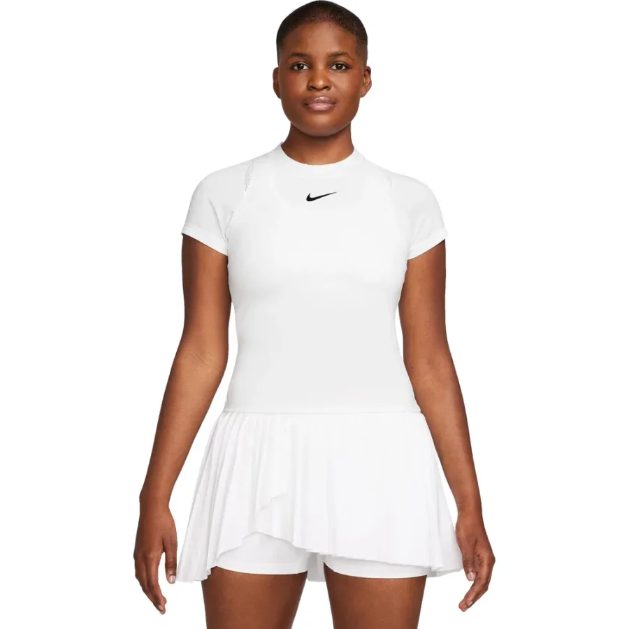 Nike Nike - Court Advantage Dri-Fit Tennis T-Shirt Damen weiß