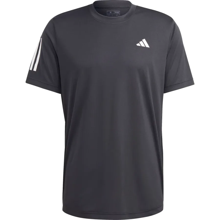 adidas adidas - Club Tennis 3-Streifen T-Shirt Herren schwarz