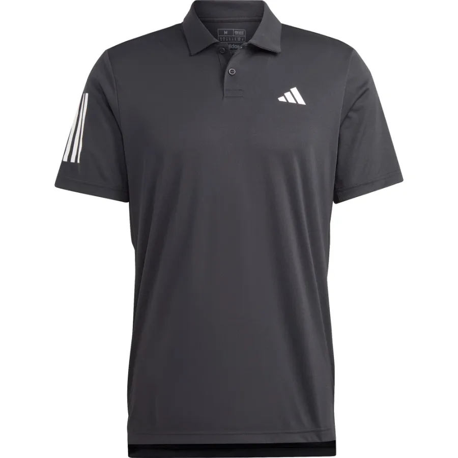 adidas adidas - Club 3-Streifen Tennis Poloshirt Herren schwarz