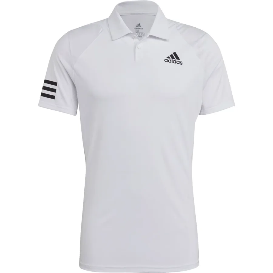 adidas adidas - Tennis Club 3-Streifen Poloshirt Herren weiß schwarz