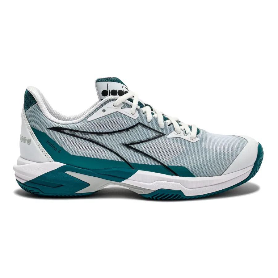 Diadora Trofeo 4 Sandplatzschuh Herren-weiß, schwarz