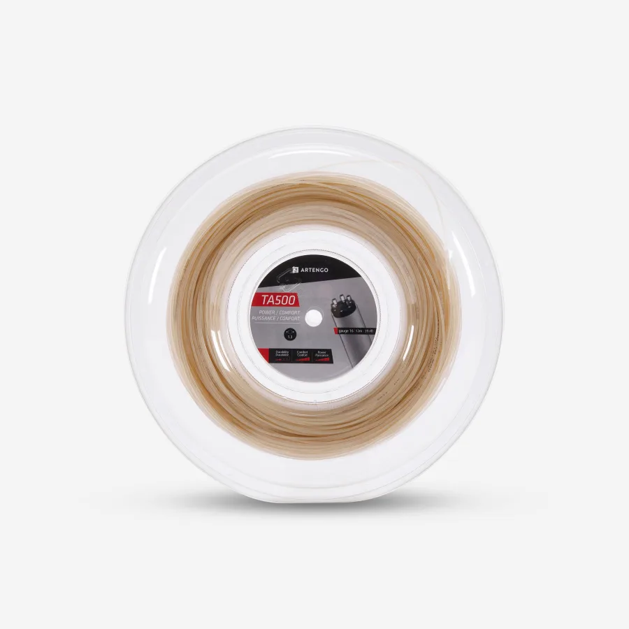 Artengo Artengo Multifaser Tennissaite 1,30 mm - TA500 Komfort 200 m Rolle hellgelb