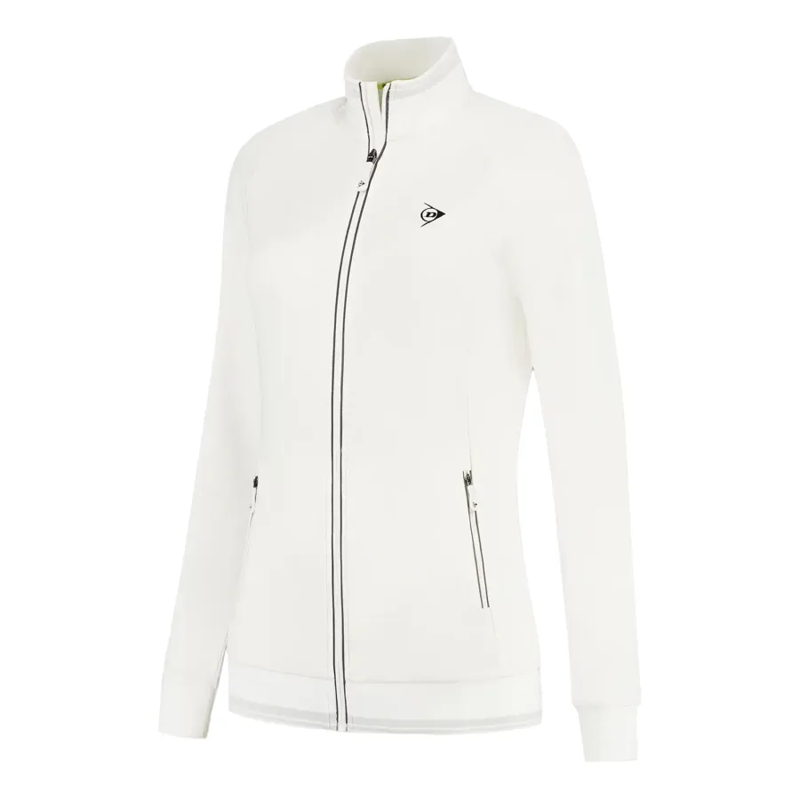Dunlop Club Knitted Trainingsjacke Damen-Weiß