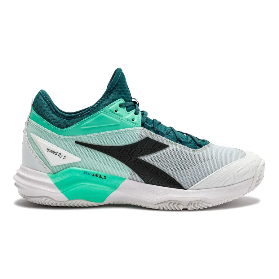Diadora Speed Blushield Fly 5 Sandplatzschuh Herren-petrol, schwarz