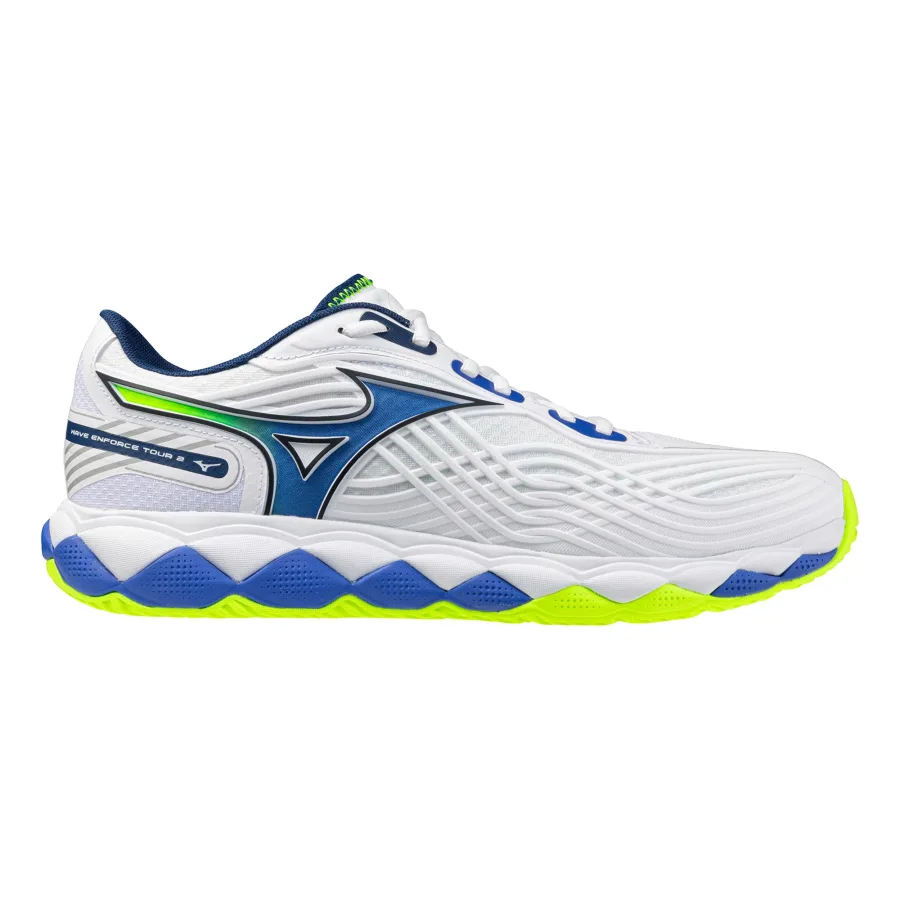 Mizuno Wave Enforce Tour 2 Allcourtschuh Herren - weiß, limette