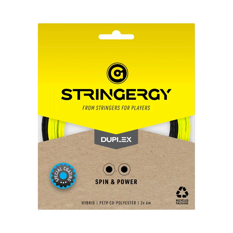 Stringergy Duplex Saitenset 2x 6m-Schwarz,Gelb