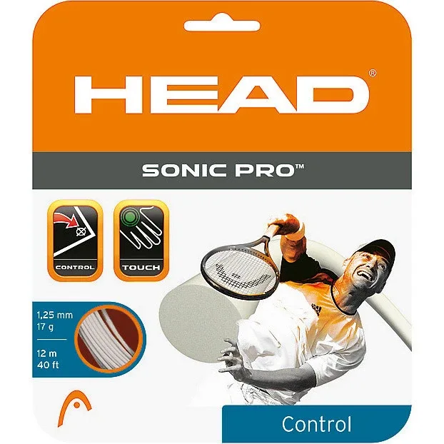 HEAD Sonic Pro Saitenset 12m-Weiß