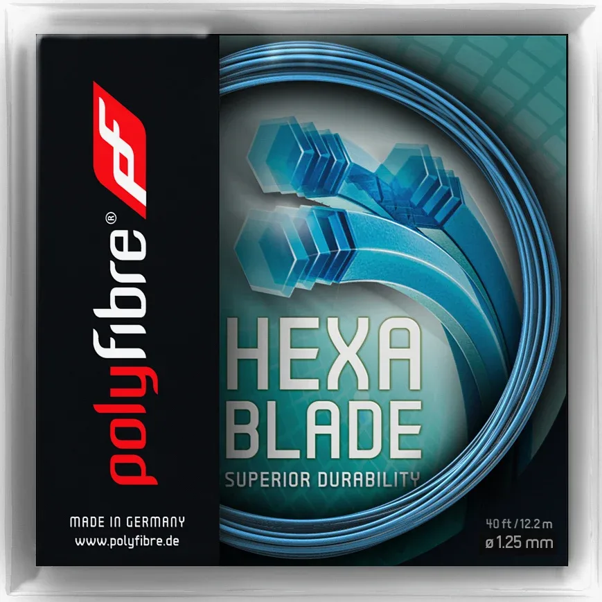 Polyfibre Hexablade Saitenset 12,2m-Blau