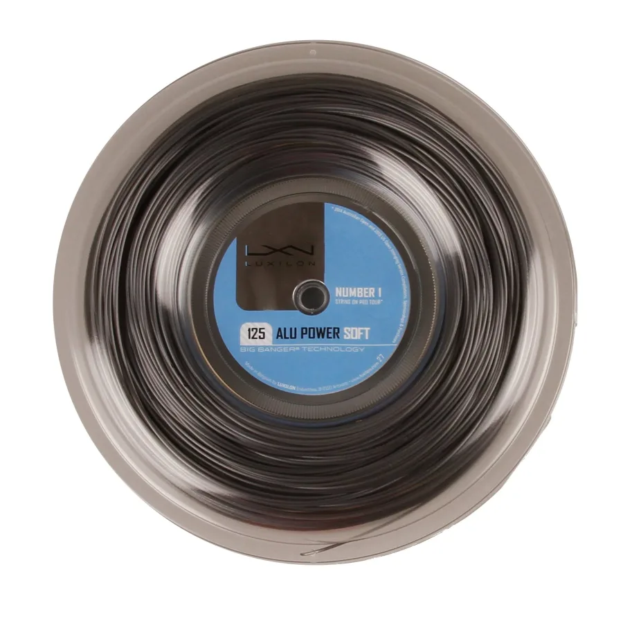 Luxilon Alu Power Soft Saitenrolle 200m-Silber