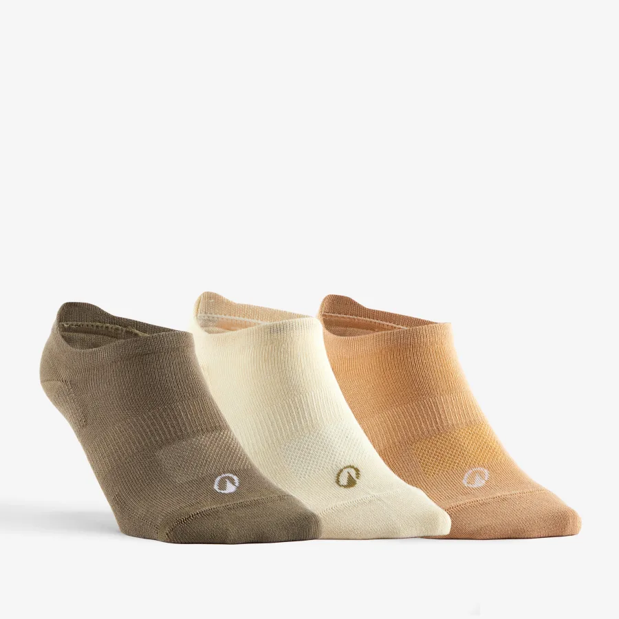 Decathlon Tennissocken Low 3er Pack - RS160 braun/beige