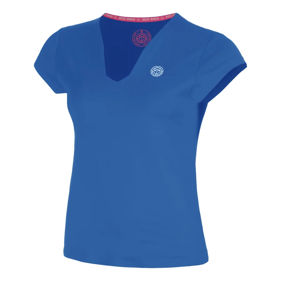 BIDI BADU Hey Laguna V-Neck T-Shirt Damen-blau