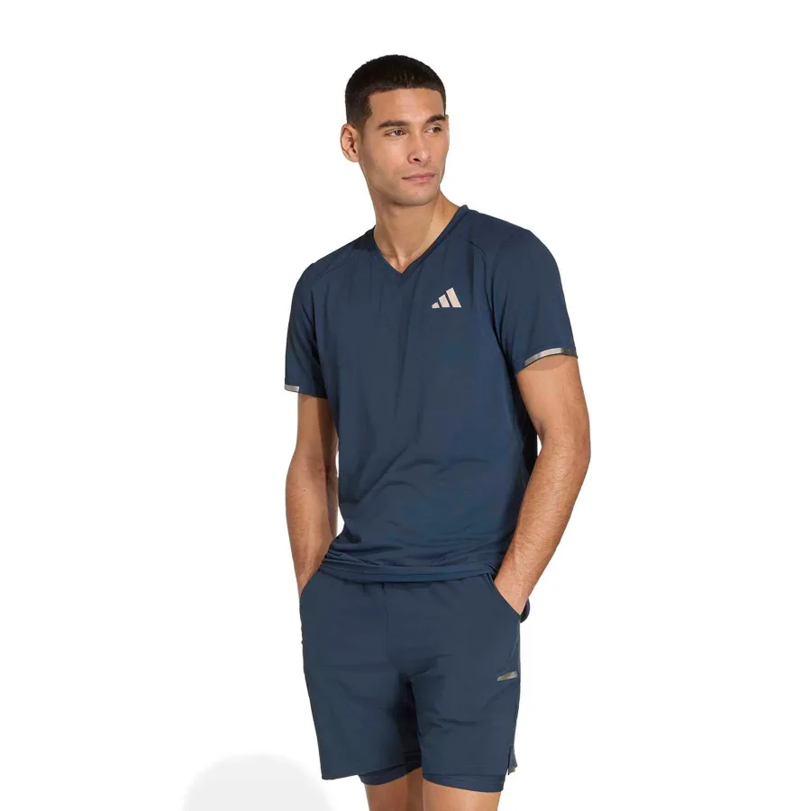 adidas Freelift Pro T-Shirt Herren - blaugrau, silber