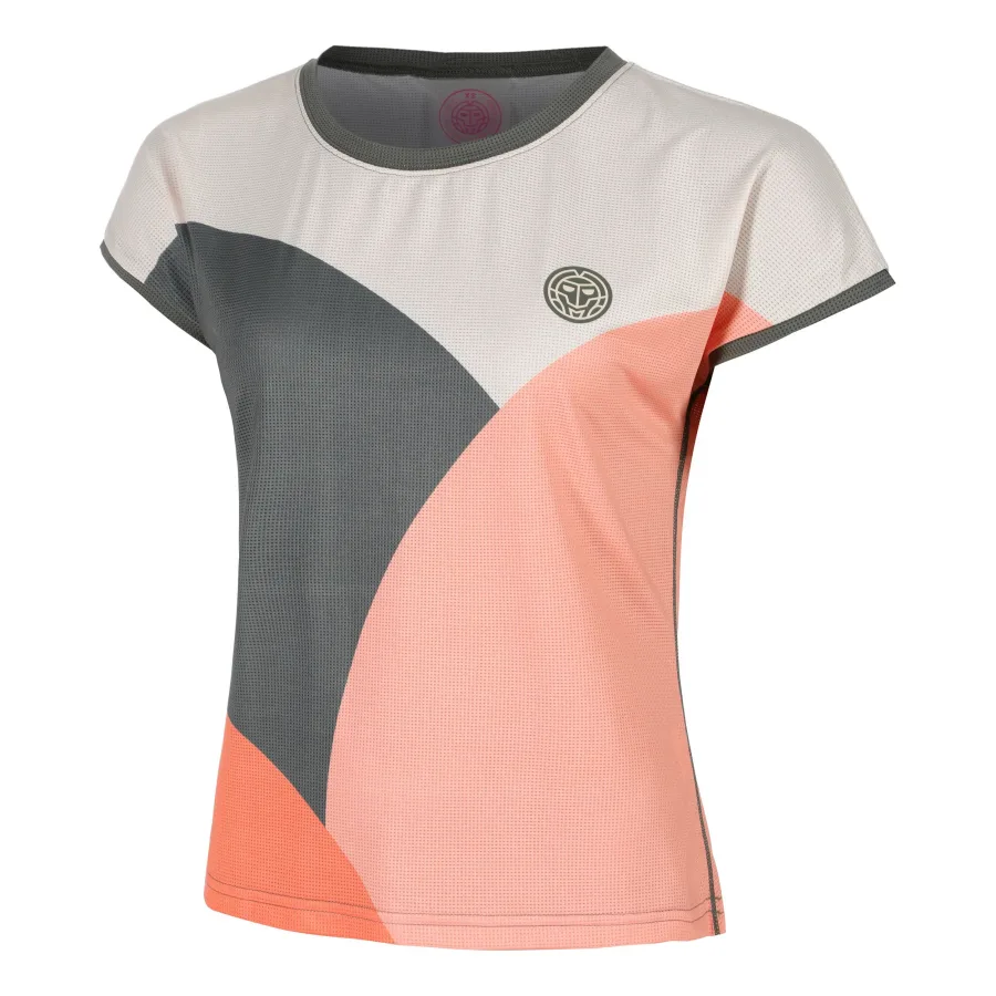 BIDI BADU Bubble T-Shirt Damen-Grau,Koralle