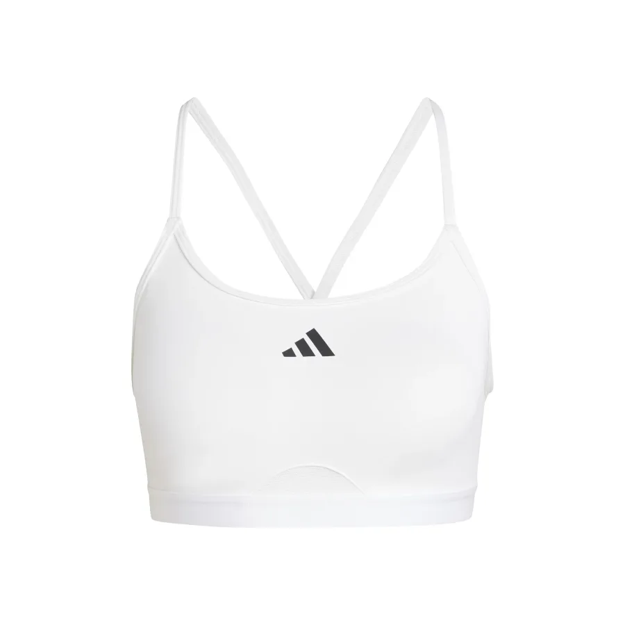 adidas Aeroreact Training 3Stripes Sport-BH Damen - weiß