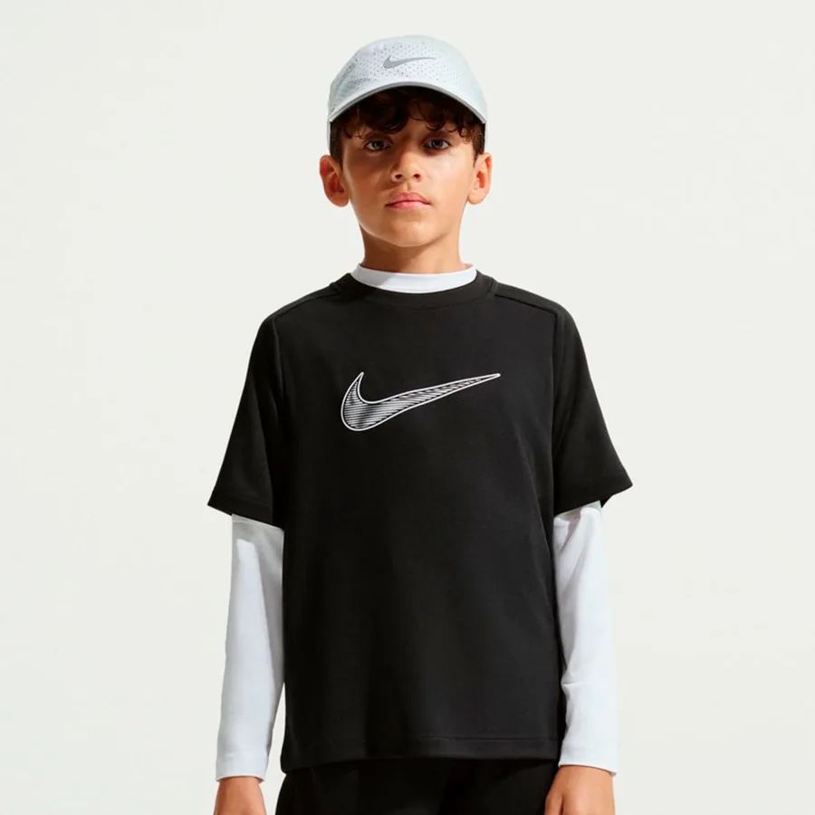 Nike Dri-Fit Multi T-Shirt Jungen-schwarz