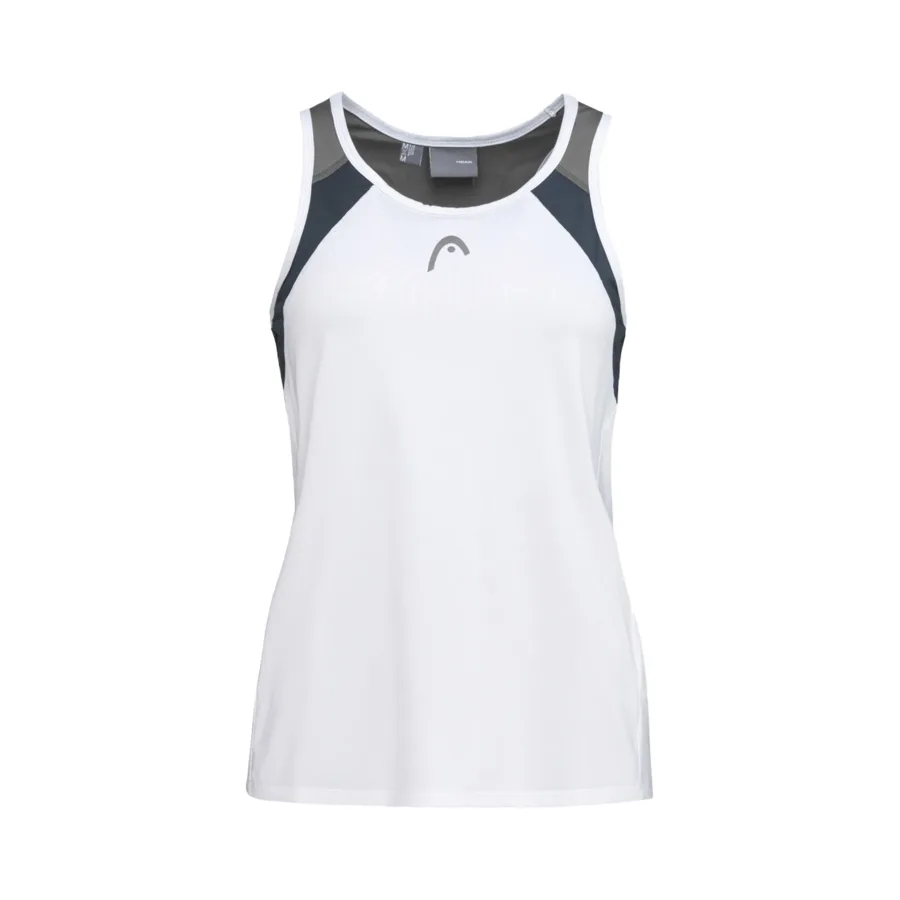 HEAD Club 22 Tank-Top Mädchen - weiß, dunkelblau