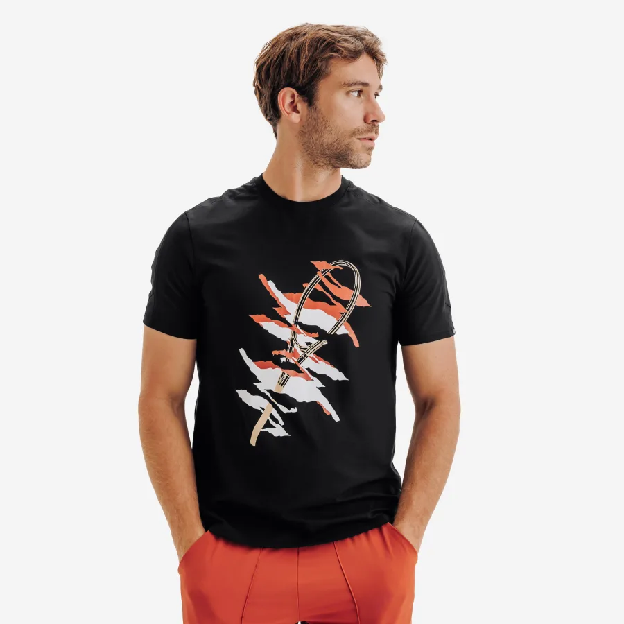 KUIKMA Herren Tennis T-Shirt - Soft TTS schwarz