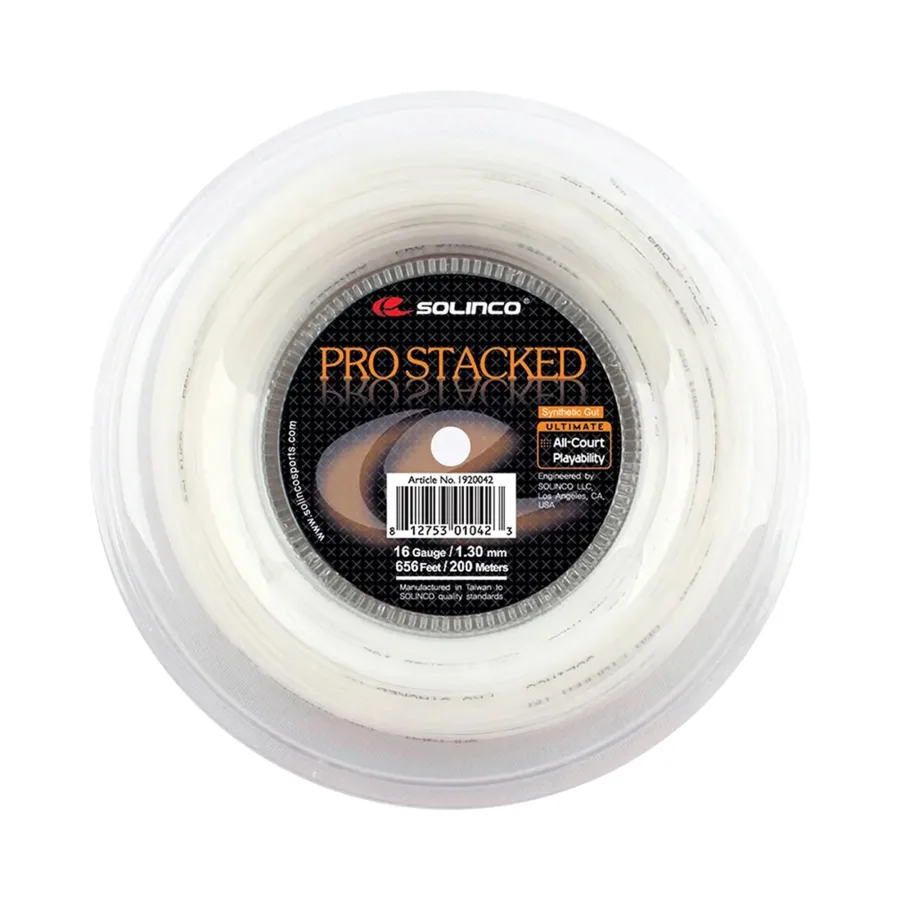 Solinco Pro-Stacked Saitenrolle 200m-Weiß
