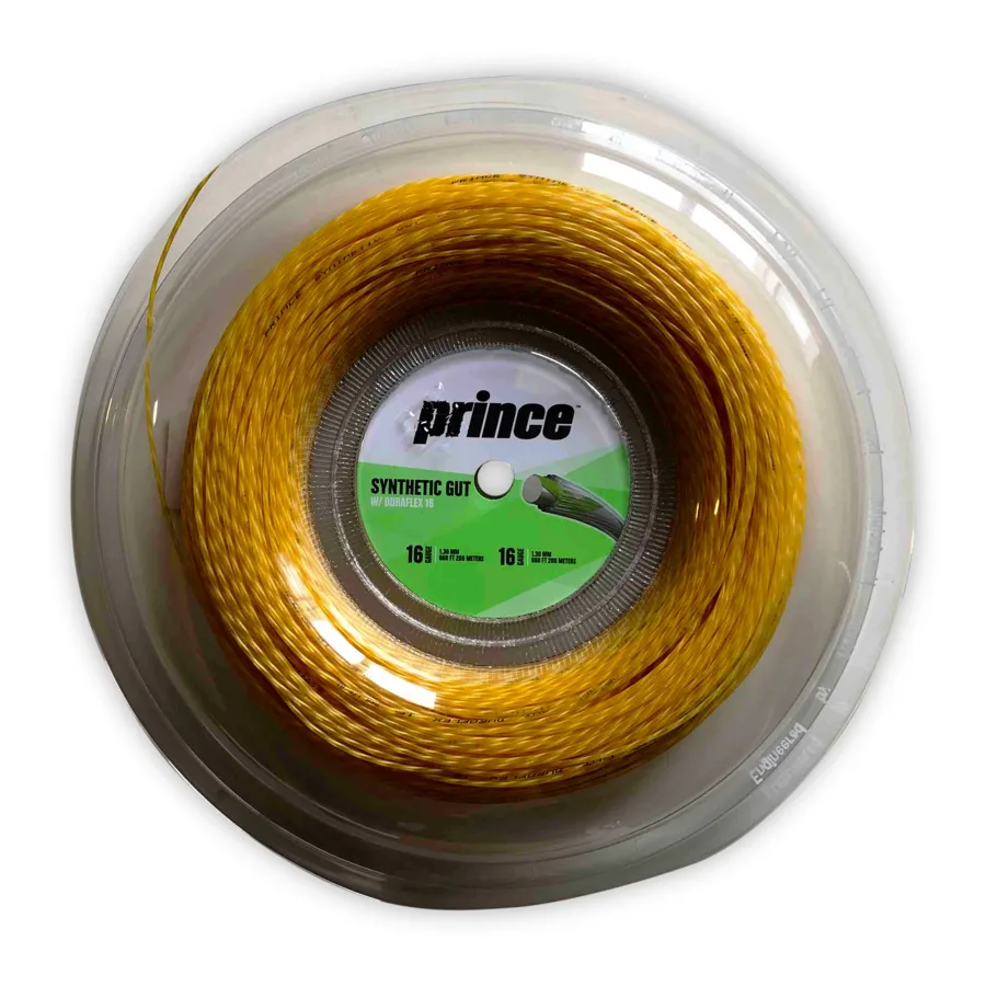 Prince Synthetic Gut Duraflex Saitenrolle 200m-Gold