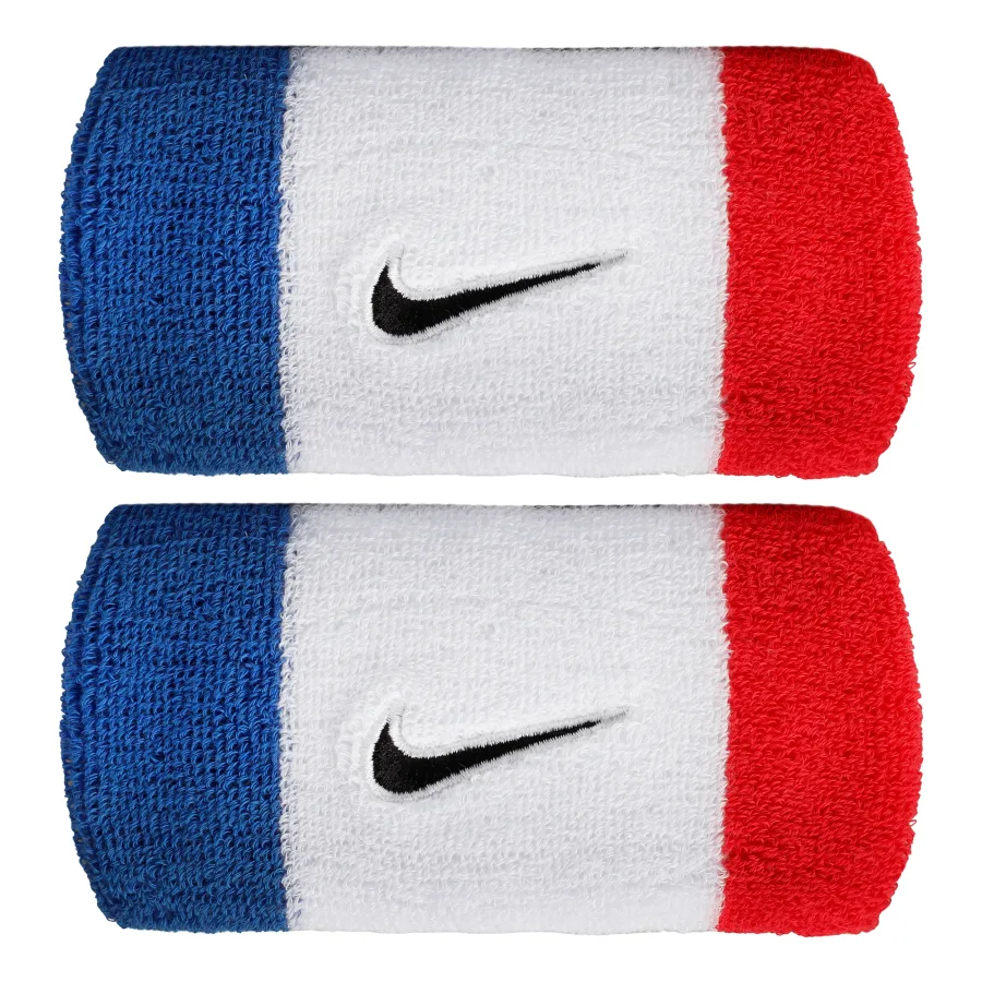 Nike Swoosh Classic Doublewide Schweißband lang - blau, rot