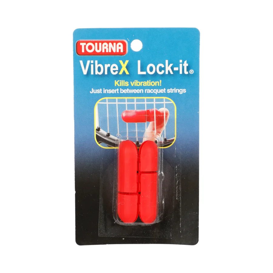 Tourna Vibrex Lock Dämpfer 2er Pack-Rot