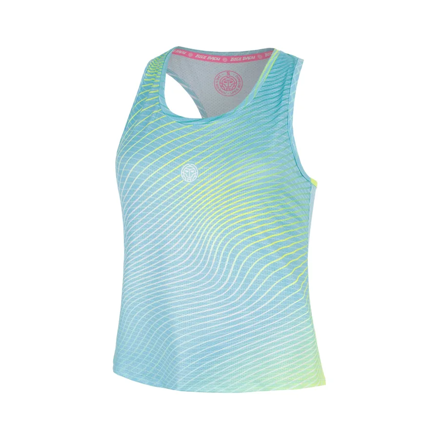 BIDI BADU Out of Control Racerback Tank-Top Mädchen - hellblau, neongelb