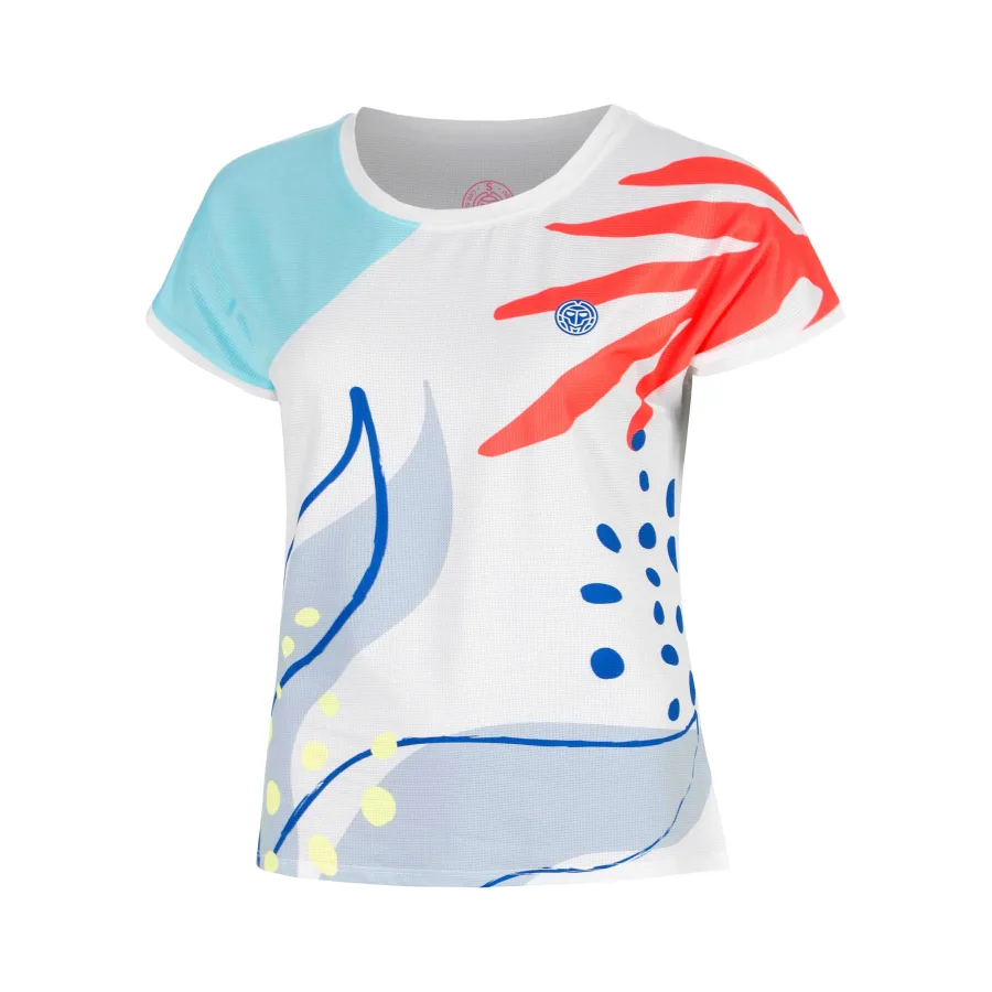 BIDI BADU Hey Laguna T-Shirt Mädchen-weiß, mehrfarbig