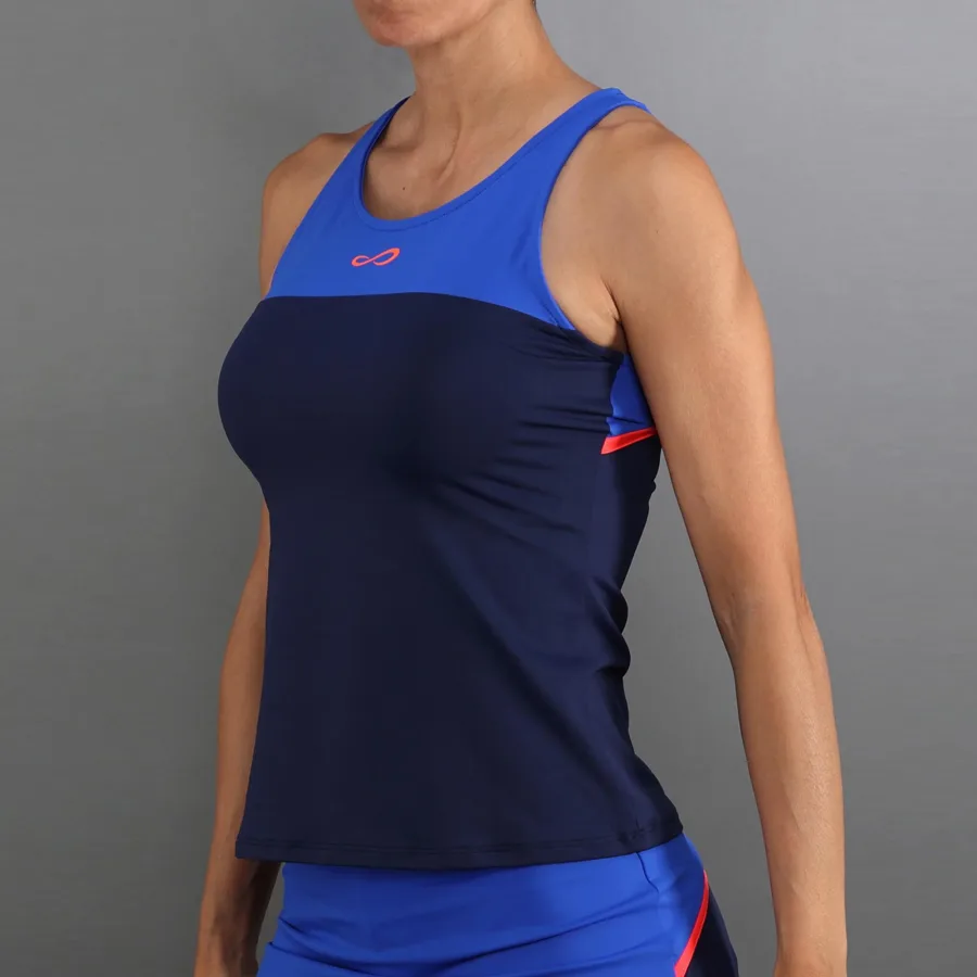 Endless Bloom Tank-Top Damen-dunkelblau, blau