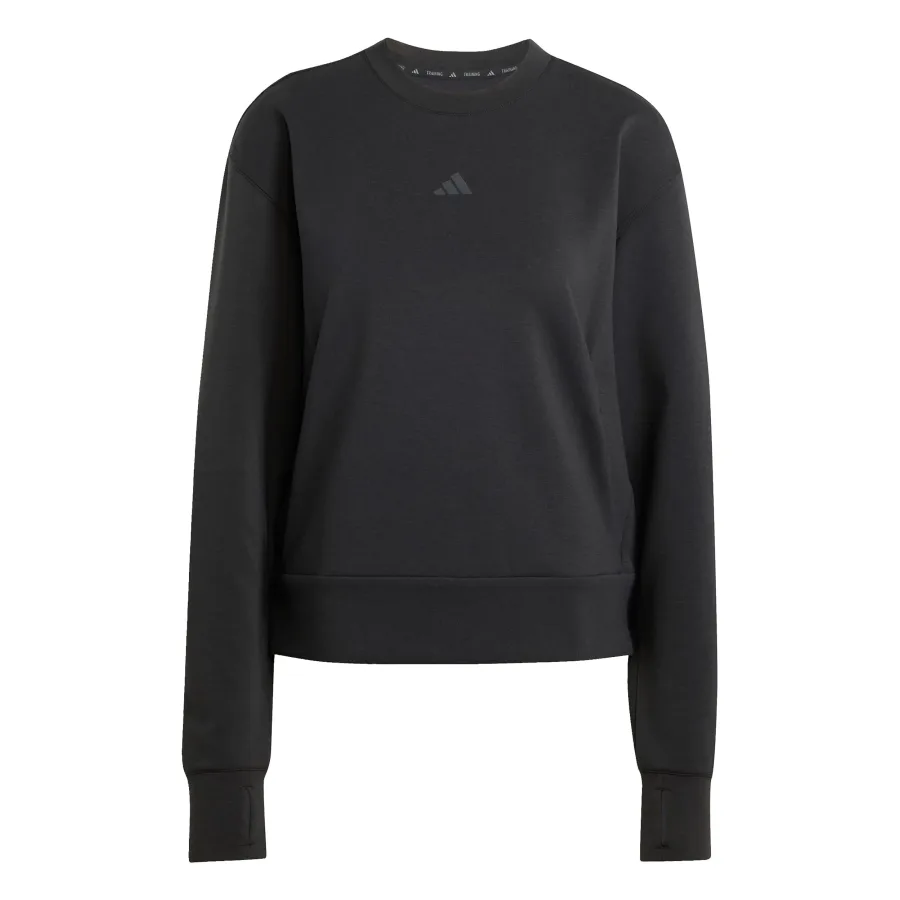 adidas D4T Knit Crew Sweatshirt Damen-schwarz
