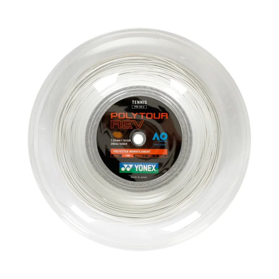 Yonex Poly Tour Rev Saitenrolle 200m-Weiß