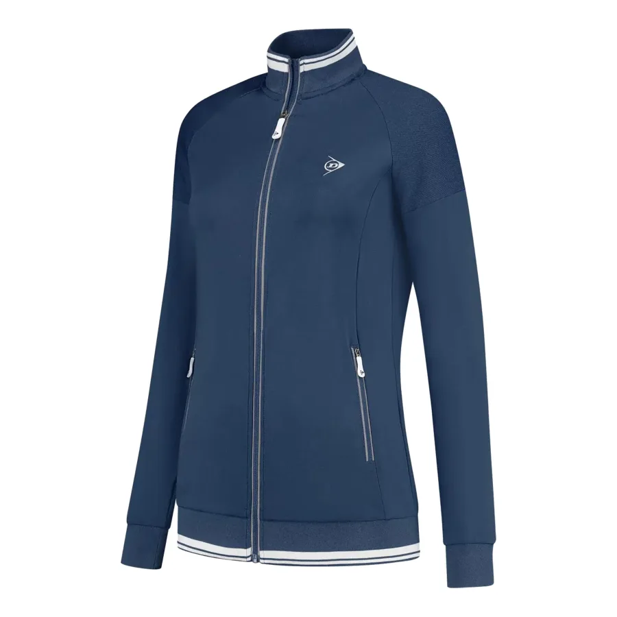 Dunlop Club Knitted Trainingsjacke Damen-Dunkelblau