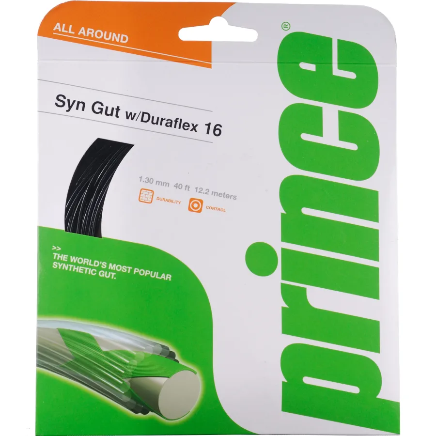 Prince Synthetic Gut Duraflex Saitenset 12,2m-Schwarz
