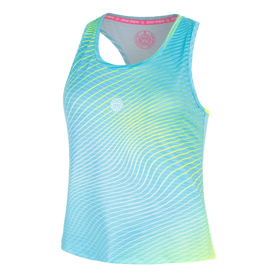 BIDI BADU Out of Control Racerback Tank-Top Damen-hellblau, neongelb