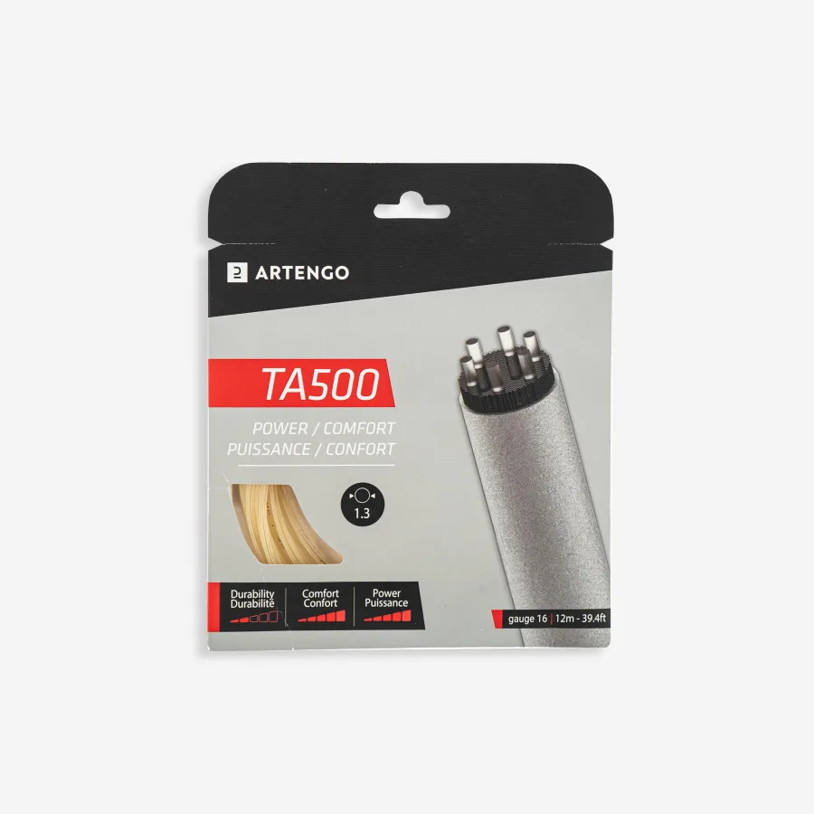 Artengo MULTIFILAMENT-TENNISSAITEN TA 500 KOMFORT 1,3mm BEIGE